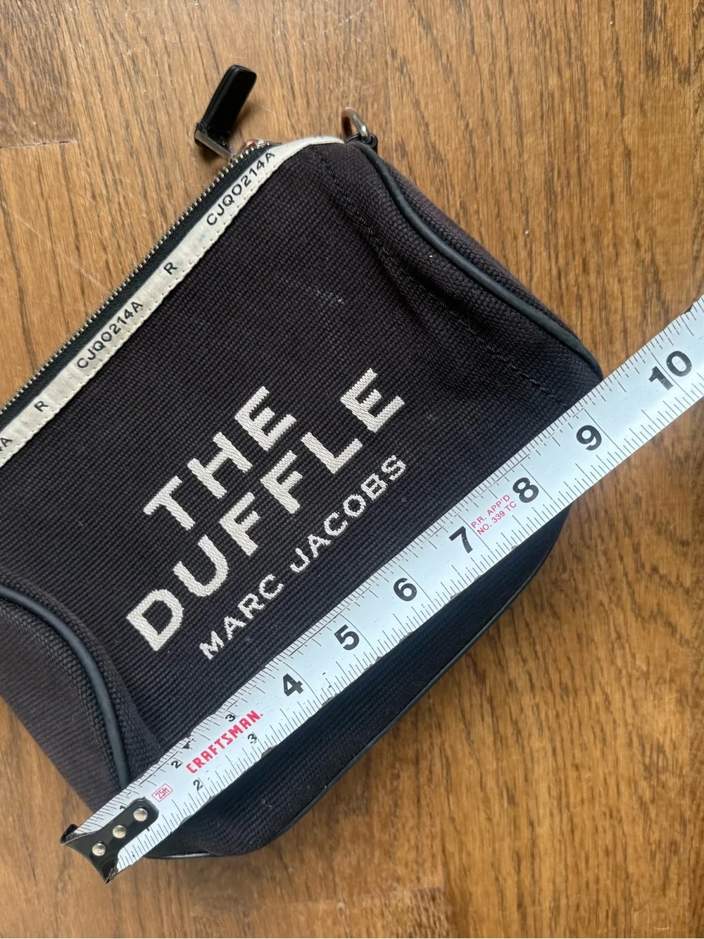 Marc Jacobs Black 'The Duffle' Canvas Toiletry Pouch - no strap